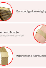NoXx Horlogeband Milanees Geschikt voor Samsung Watch 5 Bandje Met Magneetsluiting - Bandje Geschikt voor Samsung Galaxy Watch 5 Band Milanees - Goud