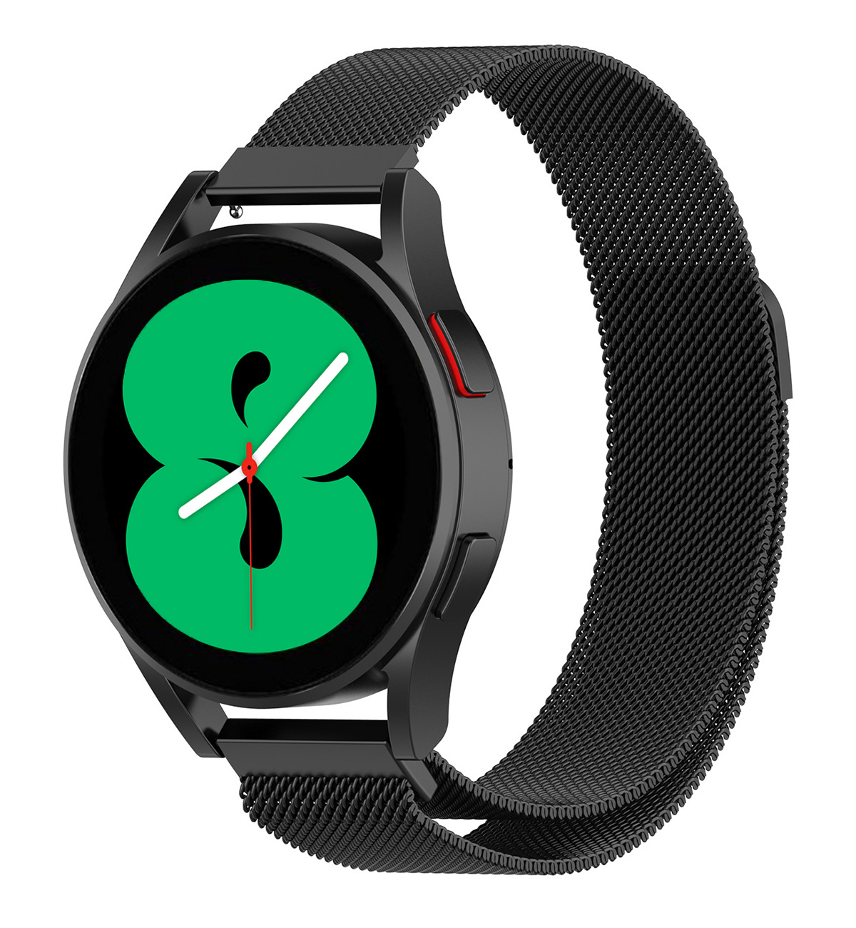 NoXx Horlogeband Milanees Geschikt voor Samsung Watch 6 Bandje Met Magneetsluiting - Bandje Geschikt voor Samsung Galaxy Watch 6 Band Milanees - Zwart