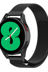 Nomfy Milanees Horlogebandje Geschikt voor Samsung Watch 5 Band Milanees Met Magneetsluiting - Bandje Geschikt voor Samsung Galaxy Watch 5 Bandje Milanees - Zwart