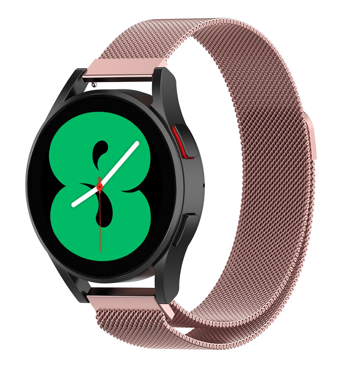 Nomfy Milanees Horlogebandje Geschikt voor Samsung Watch 6 Band Milanees Met Magneetsluiting - Bandje Geschikt voor Samsung Galaxy Watch 6 Bandje Milanees - Rose Goud