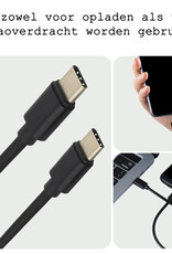 BASEY. USB C Oplader - USB C Kabel - USB C naar USB C Kabel 1.8 meter - Zwart