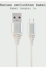 BASEY. USB C Oplader - USB C Kabel - USB C naar USB A Kabel 1 meter - Wit
