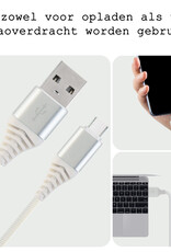 BASEY. USB C Oplader - USB C Kabel - USB C naar USB A Kabel 2 meter - Wit
