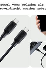 BASEY. USB C Oplader 100W - USB C Kabel - USB C naar USB C Kabel 1.5 meter