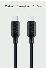BASEY. USB C Oplader 100W - USB C Kabel - USB C naar USB C Kabel 1.5 meter