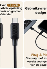 Nomfy USB-C Kabels Oplaadkabel USB-C Kabel (60W) - USB C naar USB C Datakabel - Zwart - 1,5 meter