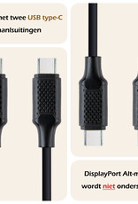 Nomfy USB-C Kabels Oplaadkabel USB-C Kabel (100W) - USB C naar USB C Datakabel - Zwart - 1,5 meter