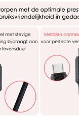 NoXx USB-C Kabels Oplaadkabel USB C naar Geschikt voor iPhone Lightning - USB C Kabel Data - Kabel Geschikt voor USB C naar Lightning Kabel - 1.5 meter - Zwart