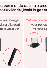 NoXx USB-C Kabels Oplaadkabel (60W) USB C naar USB C Kabel - USB C Kabel Data - USB C naar USB C Kabel - 1,5 meter - Zwart