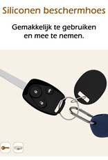 Nomfy Hoesje Geschikt voor Samsung Galaxy SmartTag Sleutelhanger Hoes Hoesje Siliconen - Siliconen Hoesje Geschikt voor Samsung Galaxy SmartTag-Sleutelhanger Hoesje - Donkerblauw