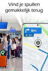 Nomfy Hoesje Geschikt voor Samsung Galaxy SmartTag Sleutelhanger Hoes Hoesje Siliconen - Siliconen Hoesje Geschikt voor Samsung Galaxy SmartTag-Sleutelhanger Hoesje - Donkerblauw
