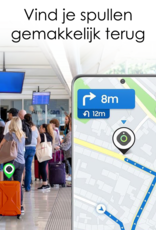 NoXx Hoesje Geschikt voor Samsung Galaxy SmartTag-Sleutelhanger Houder Siliconen Hoes - Hoes Geschikt voor Samsung Galaxy SmartTag Hoesje - Groen