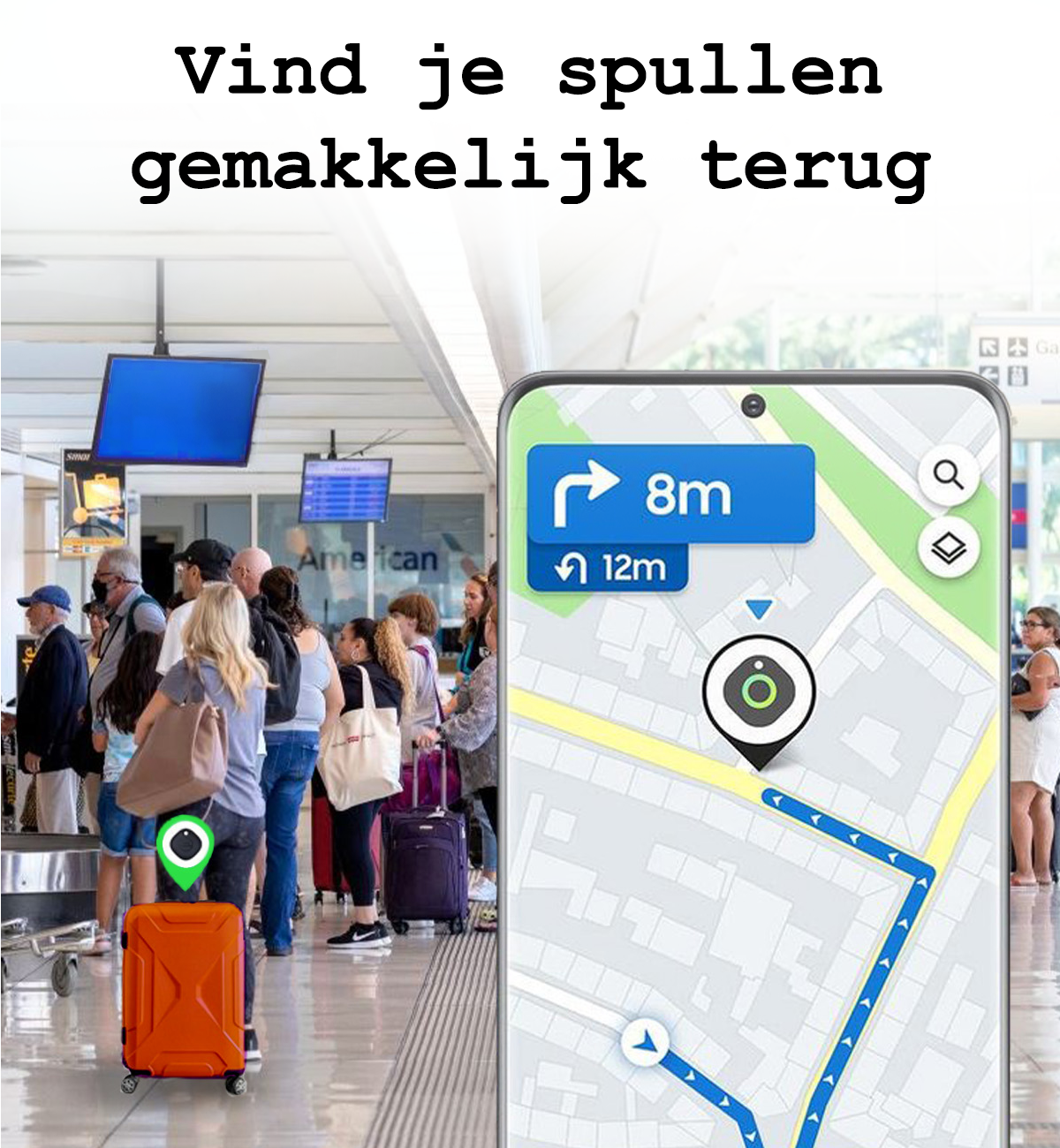 BASEY. Hoesje Geschikt voor Samsung Galaxy SmartTag+ Sleutelhanger Hoesje - Siliconen Houder Hoesje Geschikt voor Samsung Galaxy SmartTag+ Hoes Hoesje Case - Groen