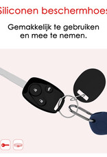 NoXx Hoesje Geschikt voor Samsung Galaxy SmartTag+-Sleutelhanger Houder Siliconen Hoes - Hoes Geschikt voor Samsung Galaxy SmartTag+ Hoesje - Donkerblauw