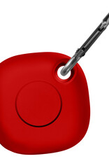 NoXx Hoesje Geschikt voor Samsung Galaxy SmartTag+-Sleutelhanger Houder Siliconen Hoes - Hoes Geschikt voor Samsung Galaxy SmartTag+ Hoesje - Rood