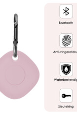 NoXx Hoesje Geschikt voor Samsung Galaxy SmartTag+-Sleutelhanger Houder Siliconen Hoes - Hoes Geschikt voor Samsung Galaxy SmartTag+ Hoesje - Roze