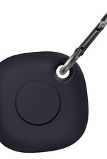 NoXx Hoesje Geschikt voor Samsung Galaxy SmartTag+-Sleutelhanger Houder Siliconen Hoes - Hoes Geschikt voor Samsung Galaxy SmartTag+ Hoesje - Zwart