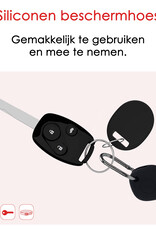 NoXx Hoesje Geschikt voor Samsung Galaxy SmartTag+-Sleutelhanger Houder Siliconen Hoes - Hoes Geschikt voor Samsung Galaxy SmartTag+ Hoesje - Zwart