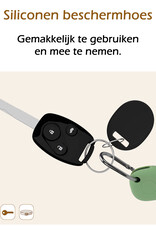 Nomfy Hoesje Geschikt voor Samsung Galaxy SmartTag+ Sleutelhanger Hoes Hoesje Siliconen - Siliconen Hoesje Geschikt voor Samsung Galaxy SmartTag+-Sleutelhanger Hoesje - Groen