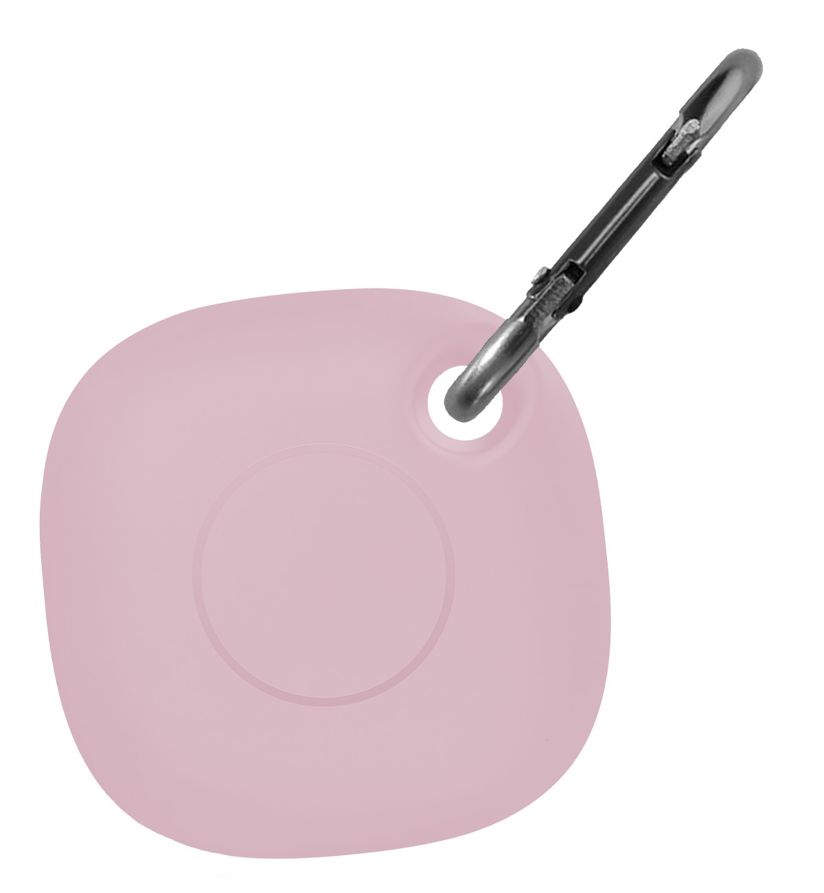 Nomfy Hoesje Geschikt voor Samsung Galaxy SmartTag+ Sleutelhanger Hoes Hoesje Siliconen - Siliconen Hoesje Geschikt voor Samsung Galaxy SmartTag+-Sleutelhanger Hoesje - Roze