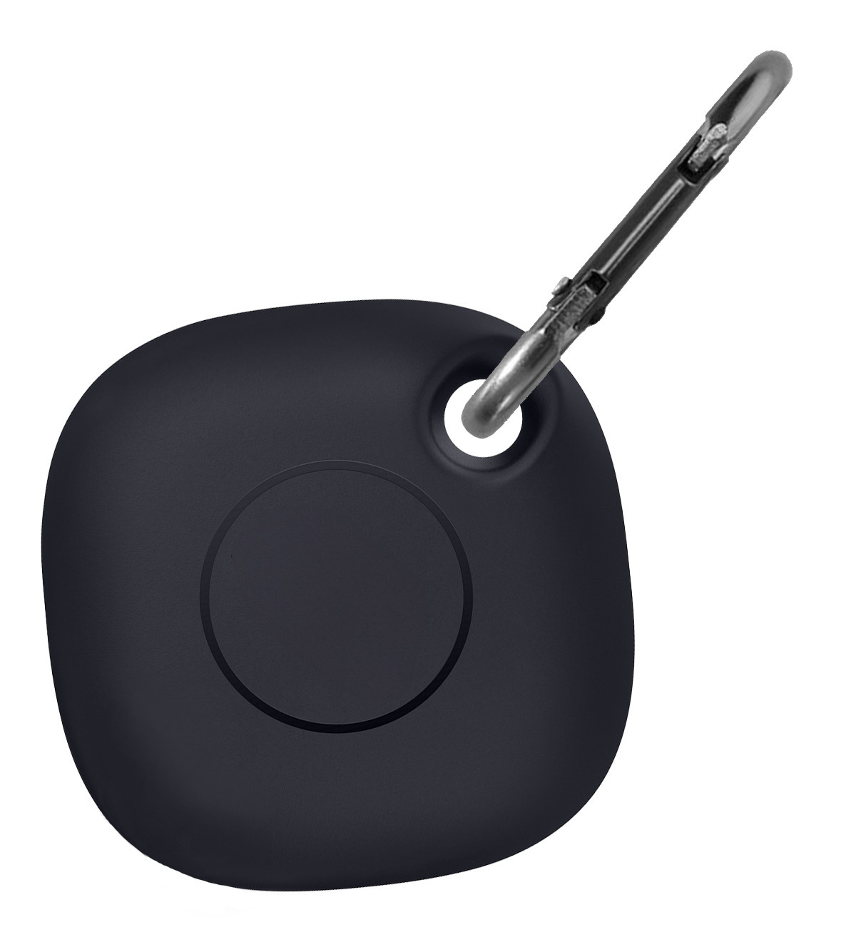Nomfy Hoesje Geschikt voor Samsung Galaxy SmartTag+ Sleutelhanger Hoes Hoesje Siliconen - Siliconen Hoesje Geschikt voor Samsung Galaxy SmartTag+-Sleutelhanger Hoesje - Zwart