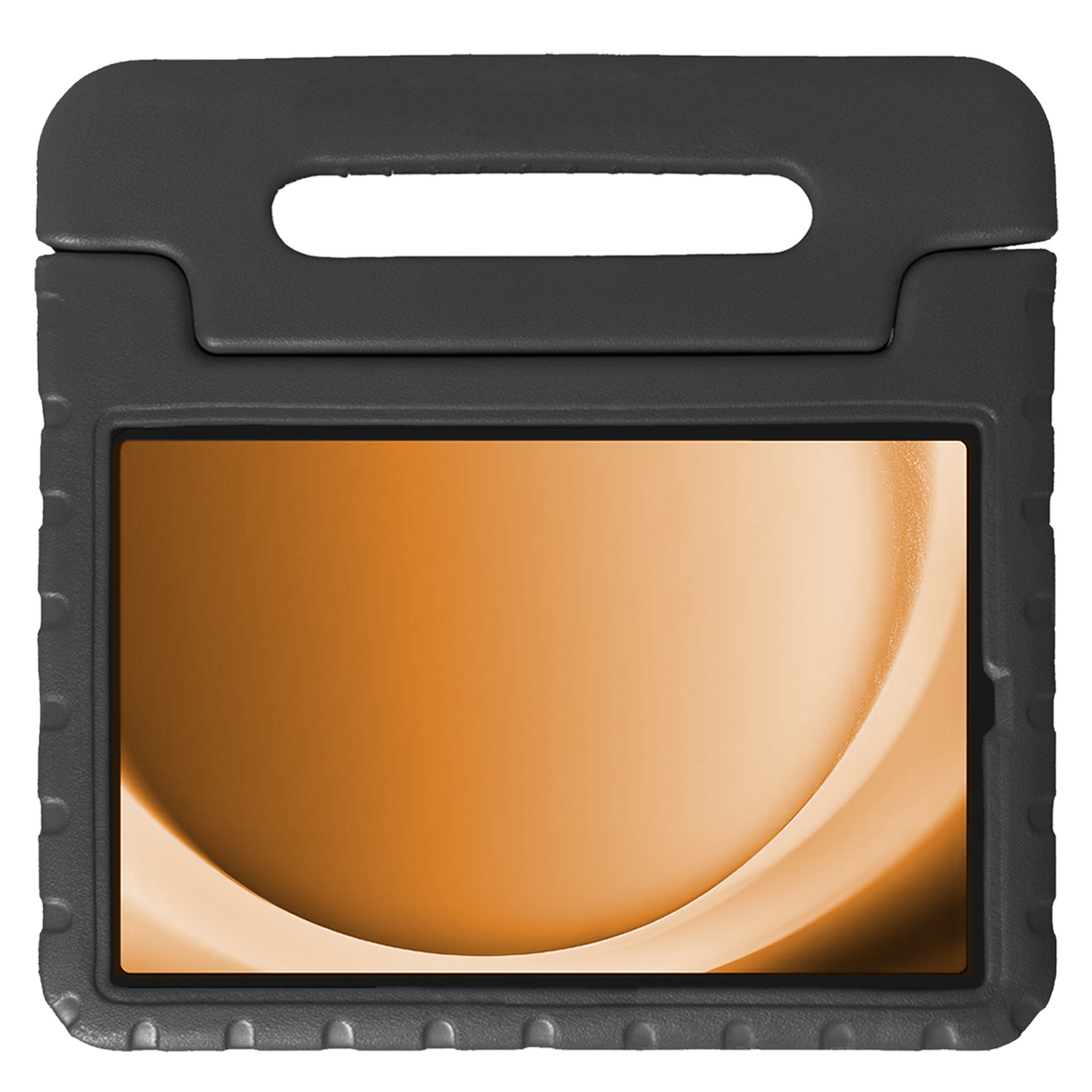 Nomfy Hoes Geschikt voor Samsung Galaxy Tab A9 Plus Hoes Bumper Kindvriendelijk Kids Case Kinderhoes - Hoesje Geschikt voor Samsung Tab A9 Plus Hoesje Shockproof Cover Hoes - Zwart