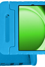 BASEY. Hoesje Geschikt voor Samsung Galaxy Tab A9 Hoesje Kinder Hoes Shockproof Kinderhoes - Kindvriendelijk Hoesje Geschikt voor Samsung Tab A9 Hoes Kids Case - Blauw