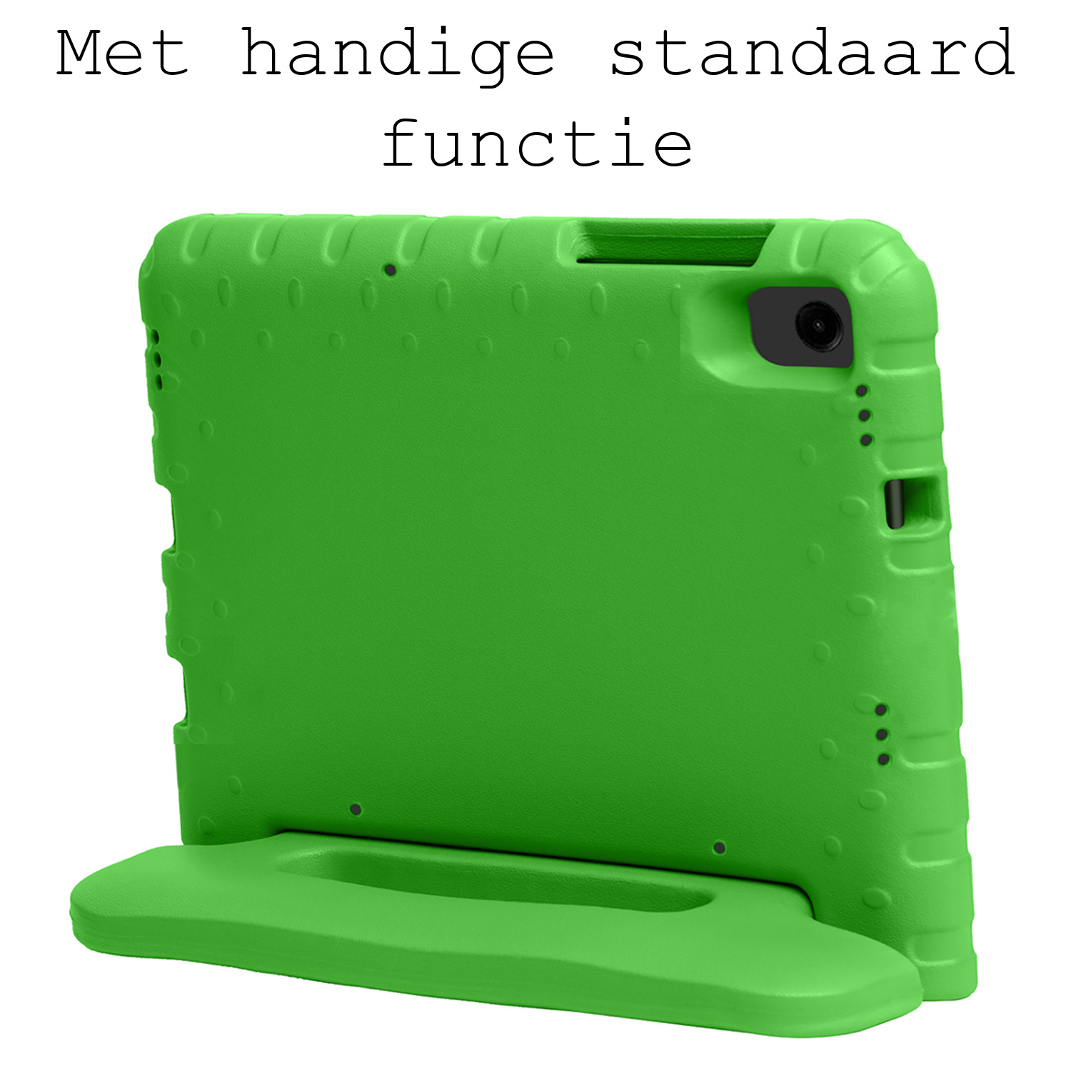 BASEY. Hoesje Geschikt voor Samsung Galaxy Tab A9 Hoesje Kinder Hoes Shockproof Kinderhoes - Kindvriendelijk Hoesje Geschikt voor Samsung Tab A9 Hoes Kids Case - Groen