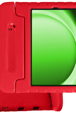 BASEY. Hoesje Geschikt voor Samsung Galaxy Tab A9 Hoesje Kinder Hoes Shockproof Kinderhoes - Kindvriendelijk Hoesje Geschikt voor Samsung Tab A9 Hoes Kids Case - Rood