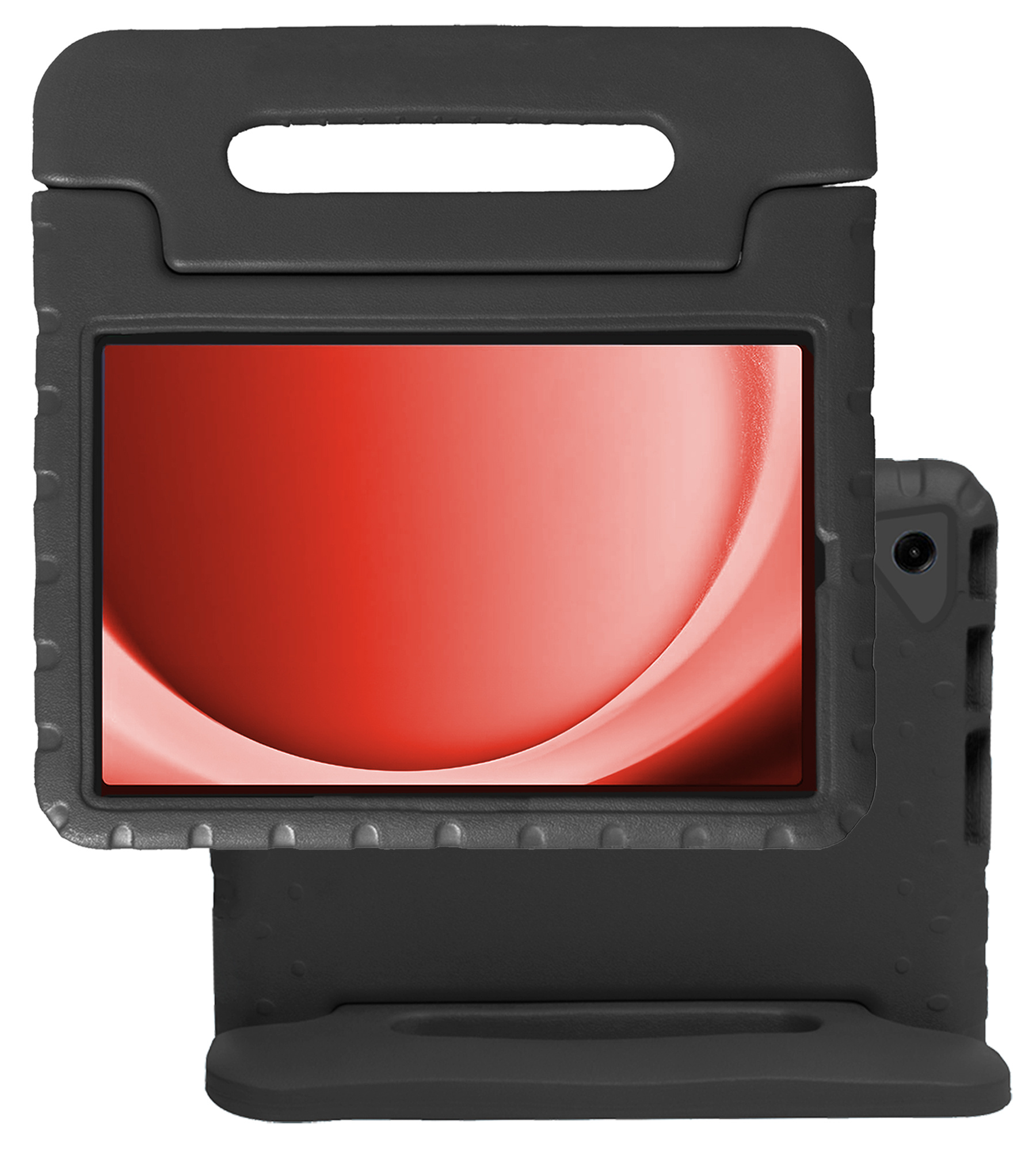 NoXx Hoesje Geschikt voor Samsung Galaxy Tab A9 Plus Hoesje Kinderhoes Shockproof Hoes Kids Case - Zwart