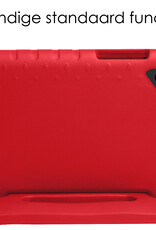 NoXx Hoesje Geschikt voor Samsung Galaxy Tab A9 Plus Hoesje Kinderhoes Shockproof Hoes Kids Case - Rood