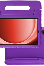 NoXx Hoesje Geschikt voor Samsung Galaxy Tab A9 Plus Hoesje Kinderhoes Shockproof Hoes Kids Case - Paars