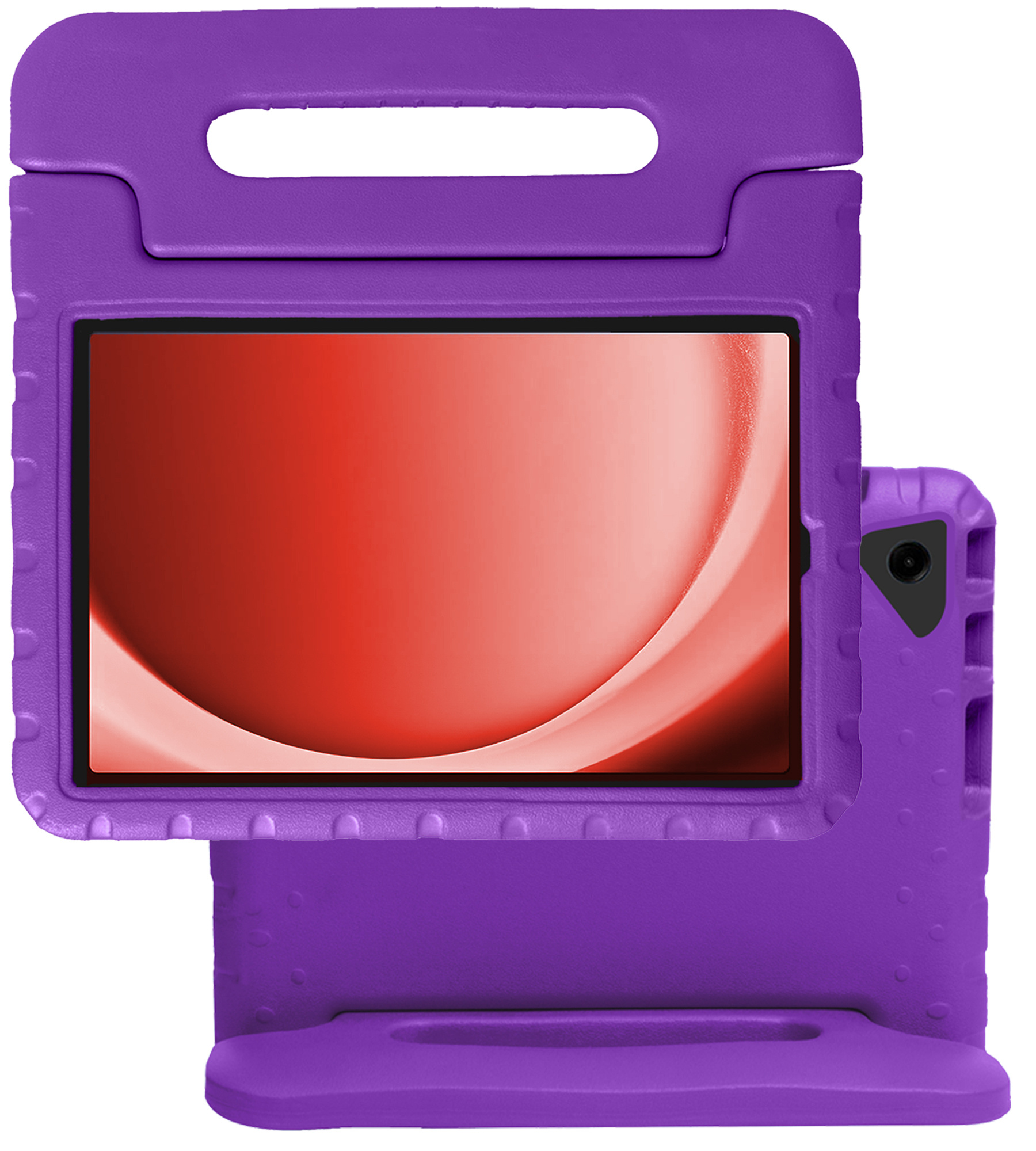 NoXx Hoesje Geschikt voor Samsung Galaxy Tab A9 Plus Hoesje Kinderhoes Shockproof Hoes Kids Case - Paars