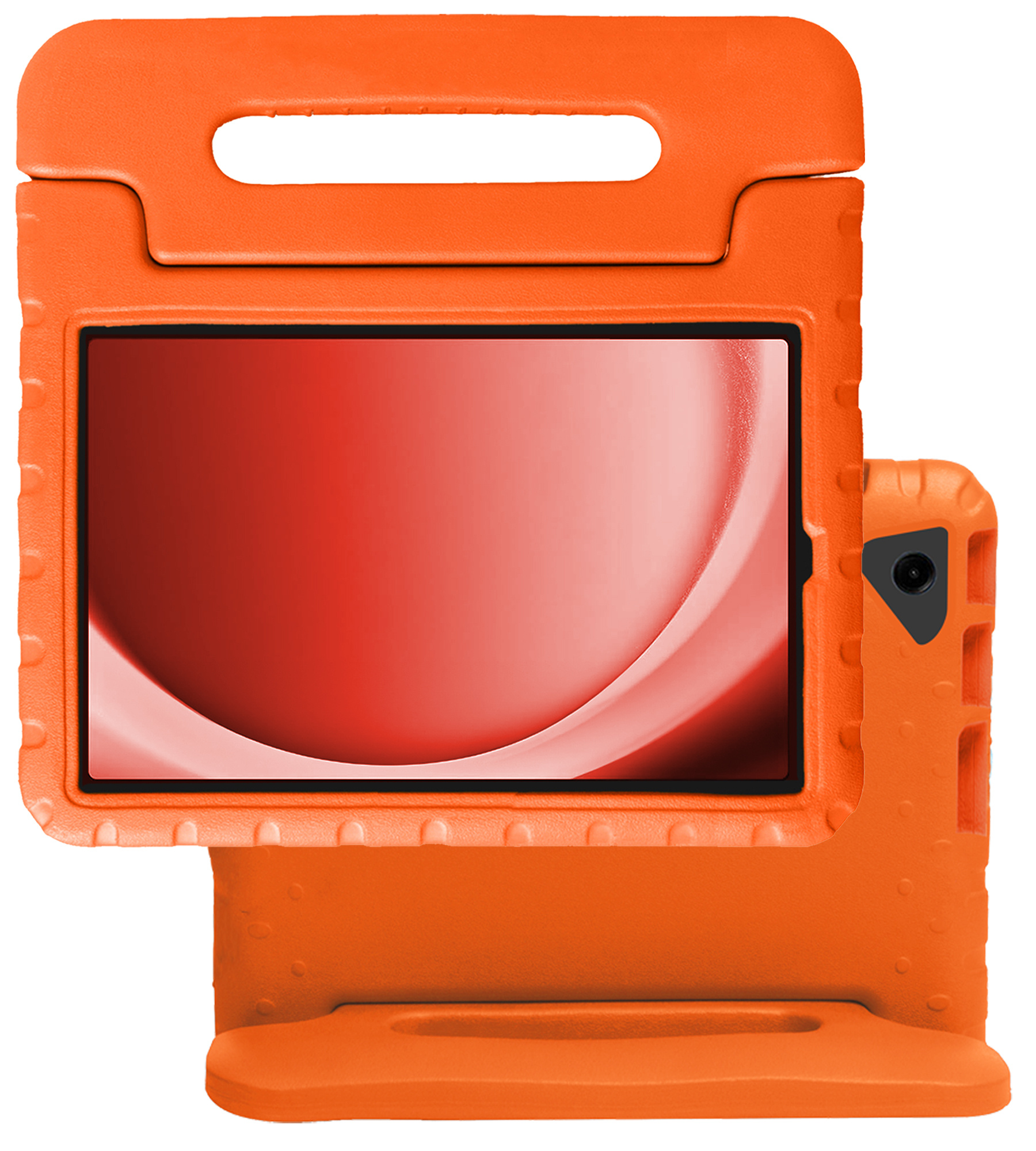 NoXx Hoesje Geschikt voor Samsung Galaxy Tab A9 Plus Hoesje Kinderhoes Shockproof Hoes Kids Case - Oranje