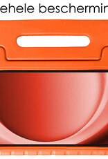 NoXx Hoesje Geschikt voor Samsung Galaxy Tab A9 Plus Hoesje Kinderhoes Shockproof Hoes Kids Case - Oranje