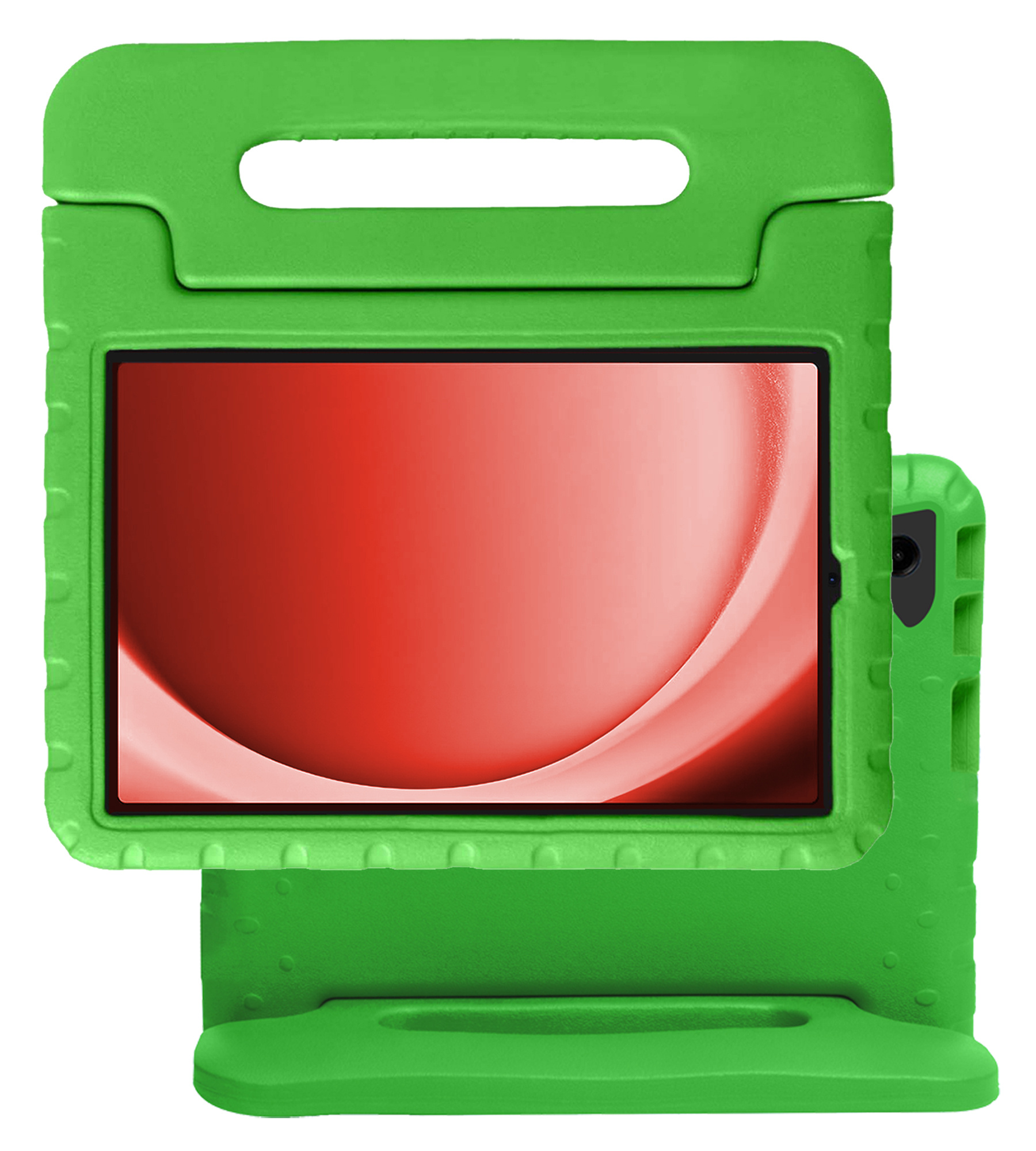 NoXx Hoesje Geschikt voor Samsung Galaxy Tab A9 Plus Hoesje Kinderhoes Shockproof Hoes Kids Case - Groen