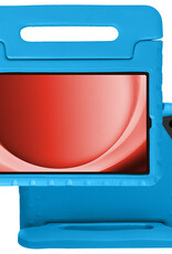 NoXx Hoesje Geschikt voor Samsung Galaxy Tab A9 Plus Hoesje Kinderhoes Shockproof Hoes Kids Case - Blauw