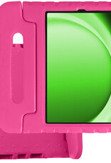 BASEY. Hoesje Geschikt voor Samsung Galaxy Tab A9 Plus Hoesje Kinder Hoes Shockproof Kinderhoes - Kindvriendelijk Hoesje Geschikt voor Samsung Tab A9 Plus Hoes Kids Case - Roze