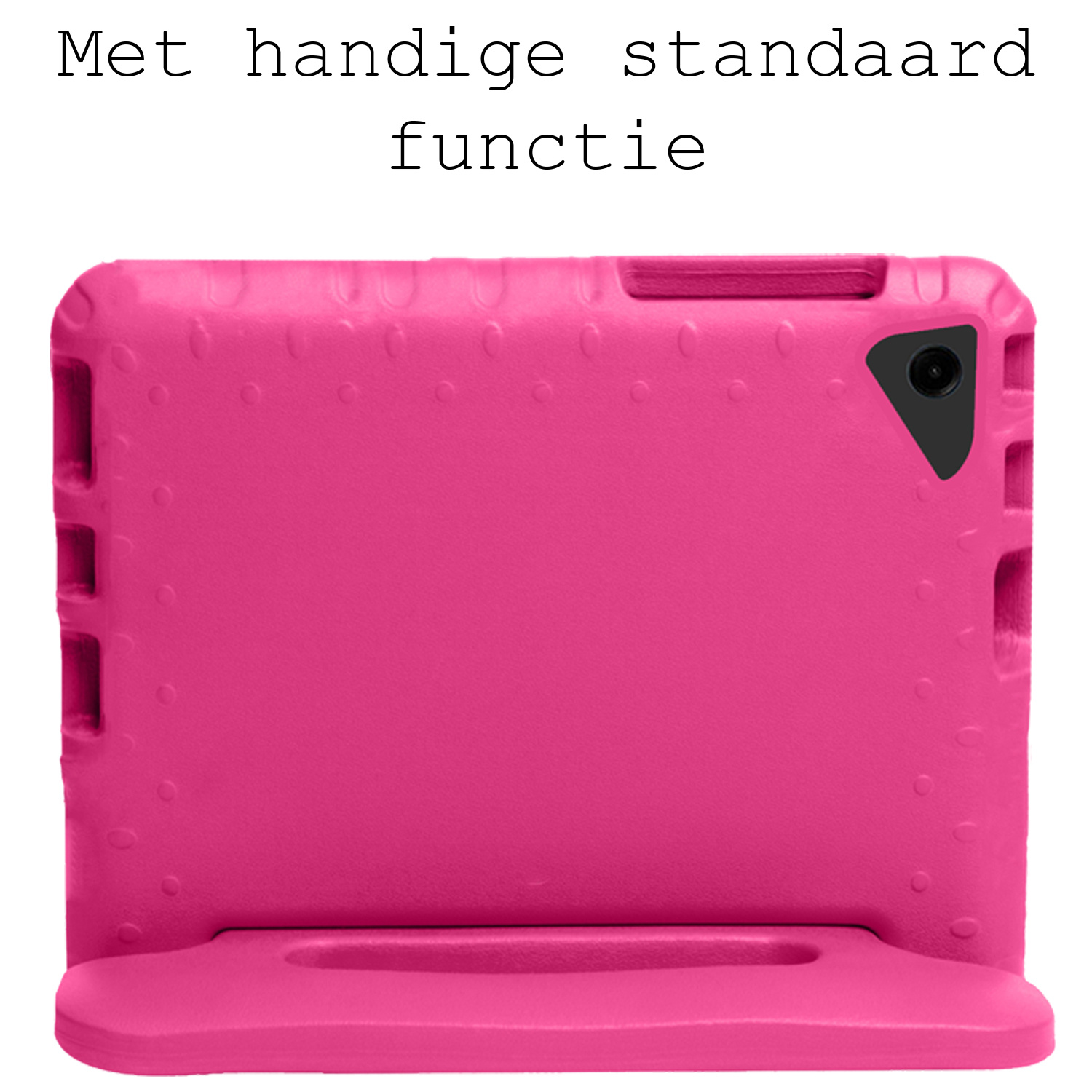 BASEY. Hoesje Geschikt voor Samsung Galaxy Tab A9 Plus Hoesje Kinder Hoes Shockproof Kinderhoes - Kindvriendelijk Hoesje Geschikt voor Samsung Tab A9 Plus Hoes Kids Case - Roze