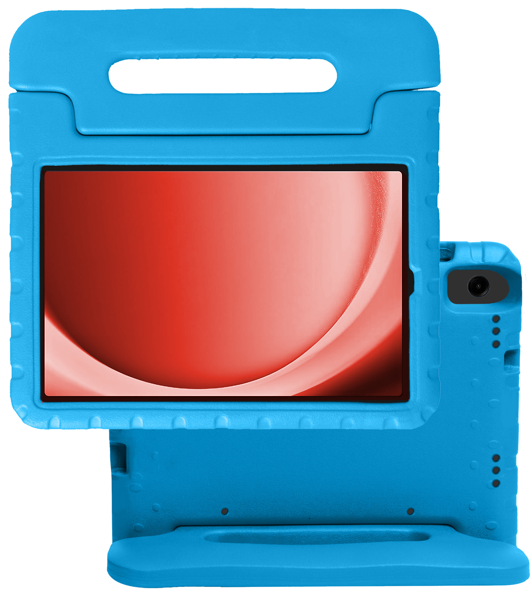 NoXx Hoesje Geschikt voor Samsung Galaxy Tab A9 Hoesje Kinderhoes Shockproof Hoes Kids Case - Blauw