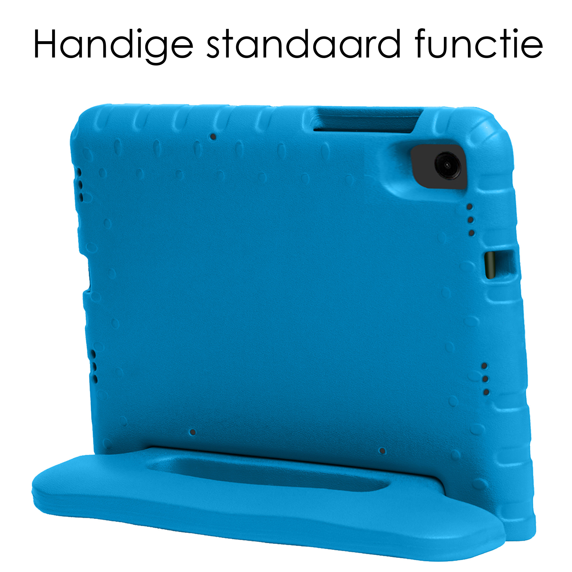 NoXx Hoesje Geschikt voor Samsung Galaxy Tab A9 Hoesje Kinderhoes Shockproof Hoes Kids Case - Blauw