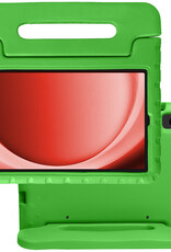 NoXx Hoesje Geschikt voor Samsung Galaxy Tab A9 Hoesje Kinderhoes Shockproof Hoes Kids Case - Groen