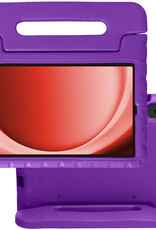 NoXx Hoesje Geschikt voor Samsung Galaxy Tab A9 Hoesje Kinderhoes Shockproof Hoes Kids Case - Paars