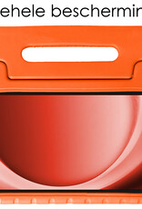 NoXx Hoesje Geschikt voor Samsung Galaxy Tab A9 Hoesje Kinderhoes Shockproof Hoes Kids Case - Oranje