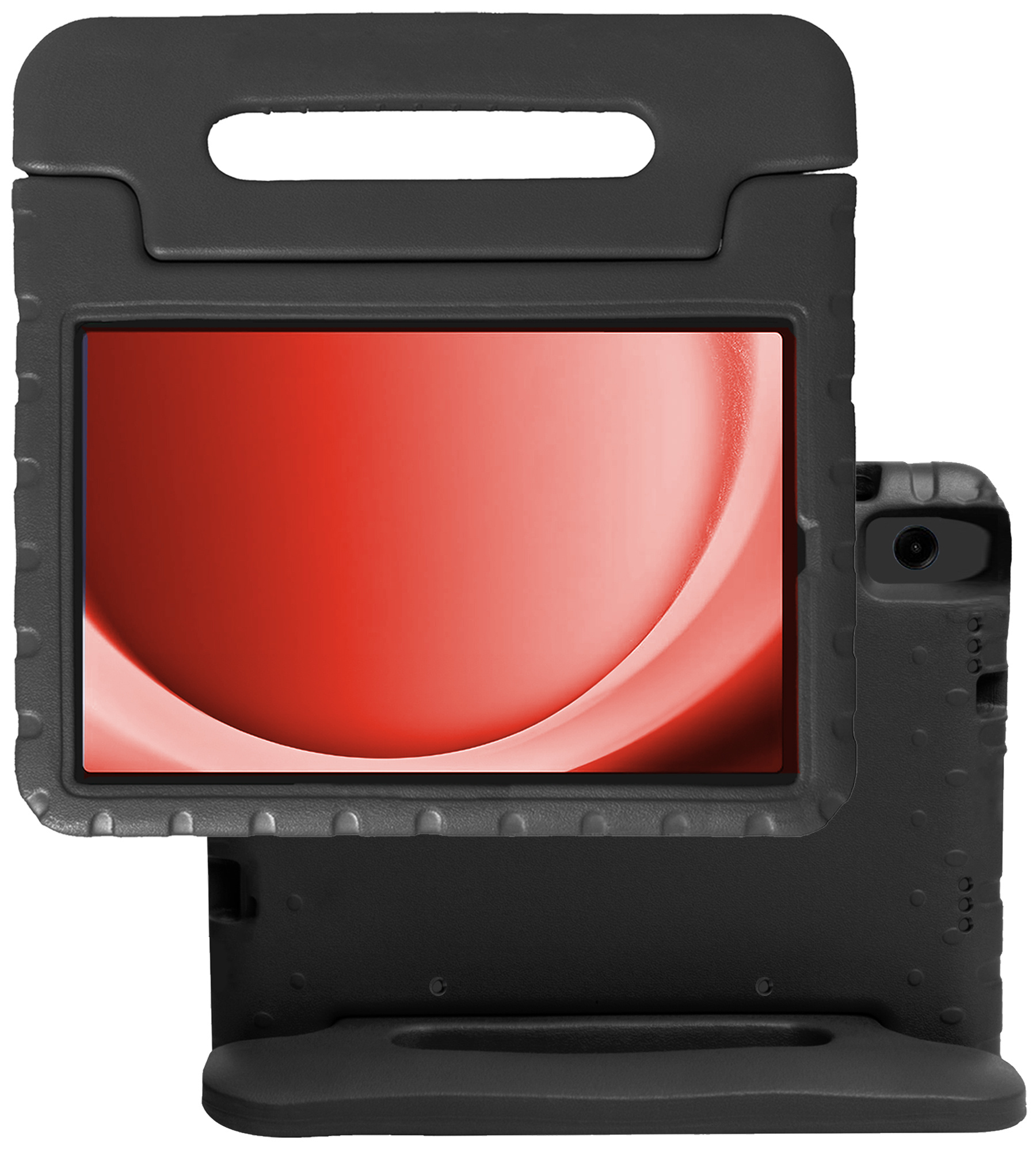 NoXx Hoesje Geschikt voor Samsung Galaxy Tab A9 Hoesje Kinderhoes Shockproof Hoes Kids Case - Zwart