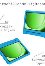 BASEY. Hoesje Geschikt voor Samsung Galaxy Tab A9 Hoesje Kinder Hoes Shockproof Kinderhoes Met Screenprotector - Kindvriendelijk Hoesje Geschikt voor Samsung Tab A9 Hoes Kids Case - Blauw