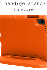 BASEY. Hoesje Geschikt voor Samsung Galaxy Tab A9 Hoesje Kinder Hoes Shockproof Kinderhoes Met Screenprotector - Kindvriendelijk Hoesje Geschikt voor Samsung Tab A9 Hoes Kids Case - Oranje