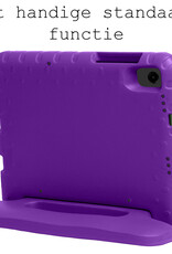 BASEY. Hoesje Geschikt voor Samsung Galaxy Tab A9 Hoesje Kinder Hoes Shockproof Kinderhoes Met Screenprotector - Kindvriendelijk Hoesje Geschikt voor Samsung Tab A9 Hoes Kids Case - Paars
