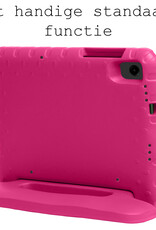 BASEY. Hoesje Geschikt voor Samsung Galaxy Tab A9 Hoesje Kinder Hoes Shockproof Kinderhoes Met Screenprotector - Kindvriendelijk Hoesje Geschikt voor Samsung Tab A9 Hoes Kids Case - Roze