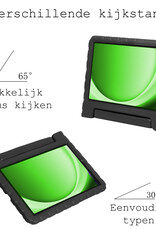BASEY. Hoesje Geschikt voor Samsung Galaxy Tab A9 Hoesje Kinder Hoes Shockproof Kinderhoes Met Screenprotector - Kindvriendelijk Hoesje Geschikt voor Samsung Tab A9 Hoes Kids Case - Zwart